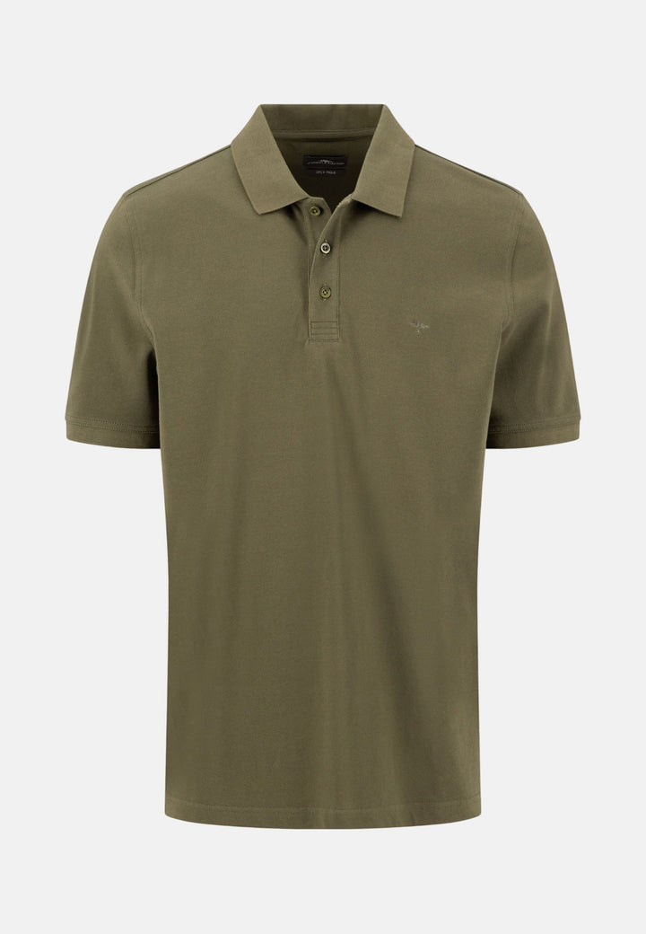 Fynch - Hatton Premium Cotton 2 - Ply Polo Shirt Dark Khaki - 16131800-719-M - fynch - hatton.co.uk