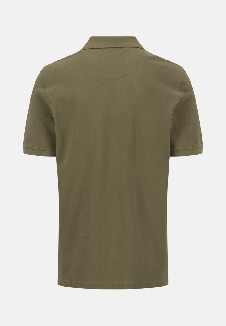 Fynch - Hatton Premium Cotton 2 - Ply Polo Shirt Dark Khaki - 16131800-719-M - fynch - hatton.co.uk