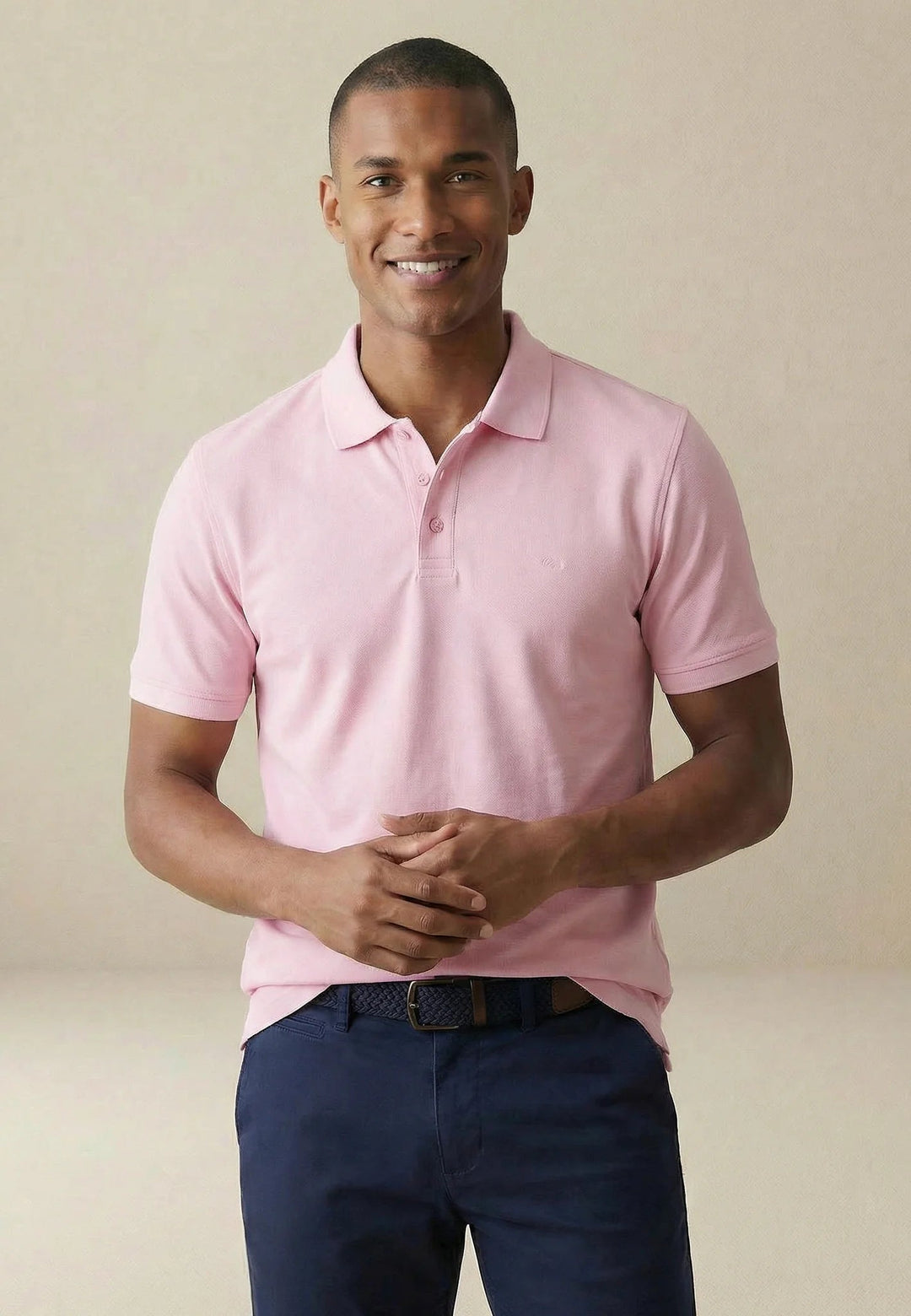 Fynch - Hatton Premium Cotton 2 - Ply Polo Shirt Magnolia - 16131800-464-M - fynch - hatton.co.uk