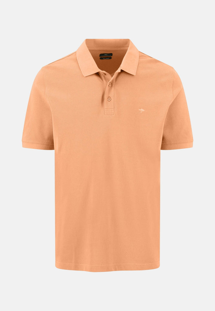 Fynch - Hatton Premium Cotton 2 - Ply Polo Shirt Tangerine - 16131800-212-M - fynch - hatton.co.uk