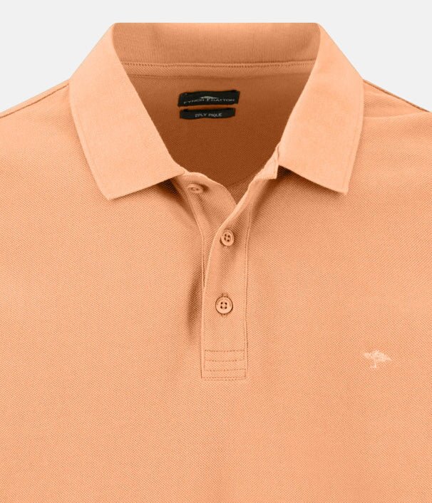 Fynch - Hatton Premium Cotton 2 - Ply Polo Shirt Tangerine - 16131800-212-M - fynch - hatton.co.uk