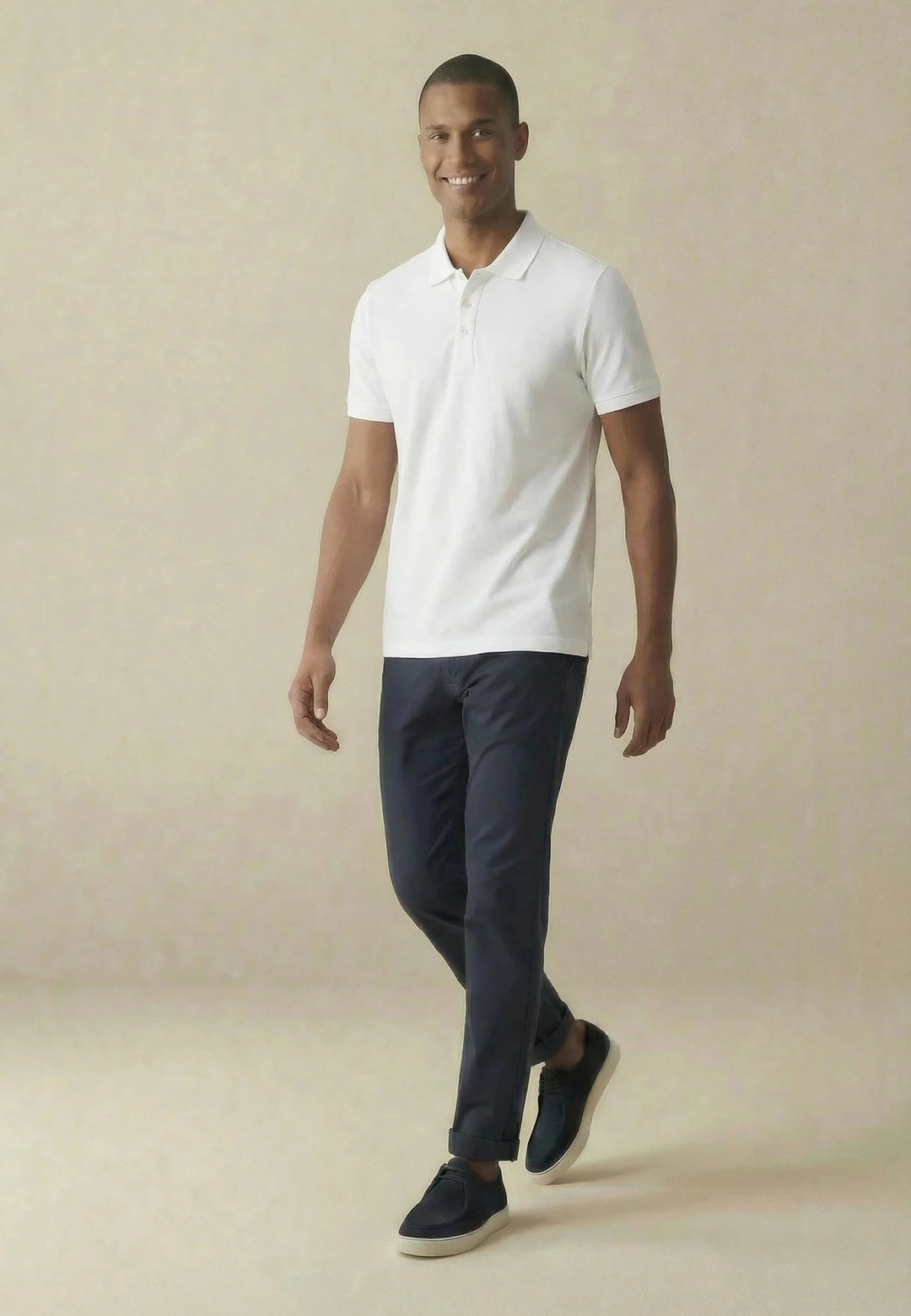 Fynch - Hatton Premium Cotton 2 - Ply Polo Shirt White - 16131800-802-M - fynch - hatton.co.uk