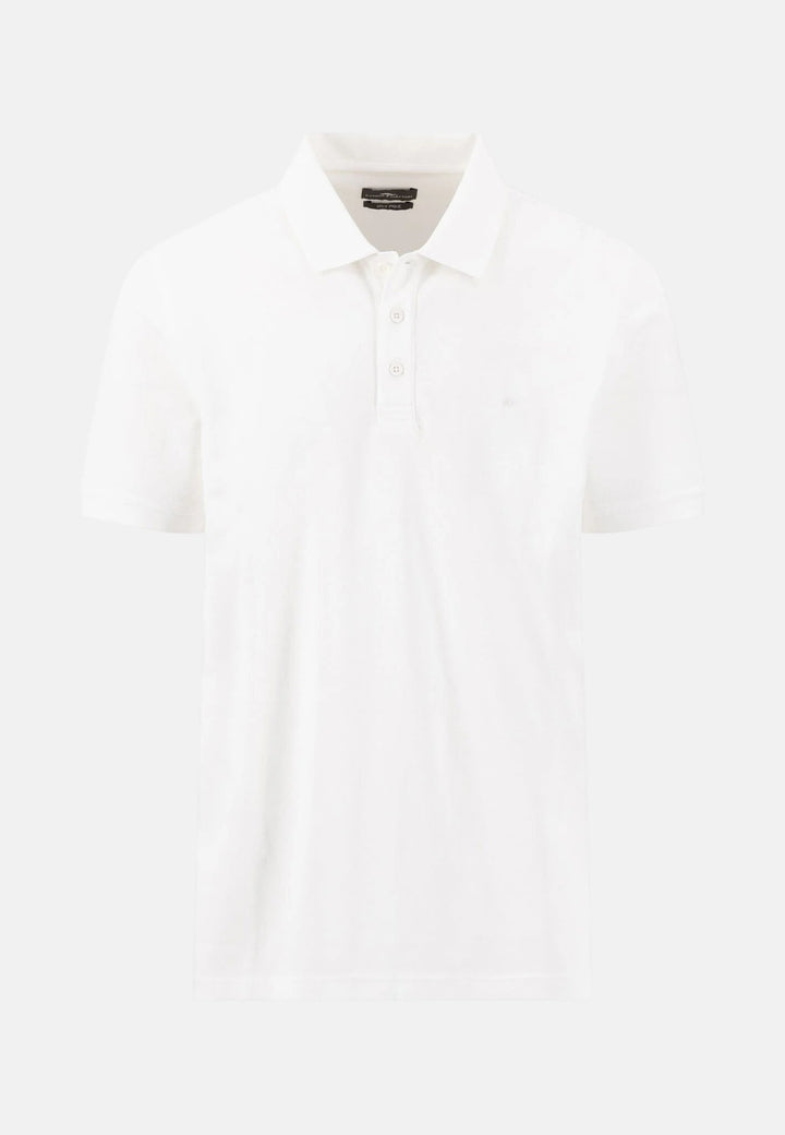 Fynch - Hatton Premium Cotton 2 - Ply Polo Shirt White - 16131800-802-M - fynch - hatton.co.uk
