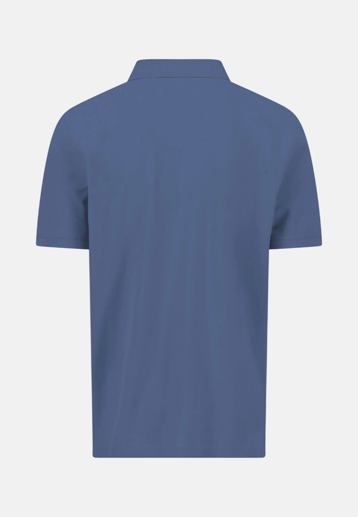 Fynch - Hatton Premium Cotton Fine Textured Polo Shirt Horizon Blue 16131700-655-M