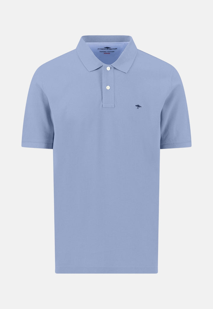 Fynch - Hatton Premium Cotton Fine Textured Polo Shirt New Breeze 16131700-653-M