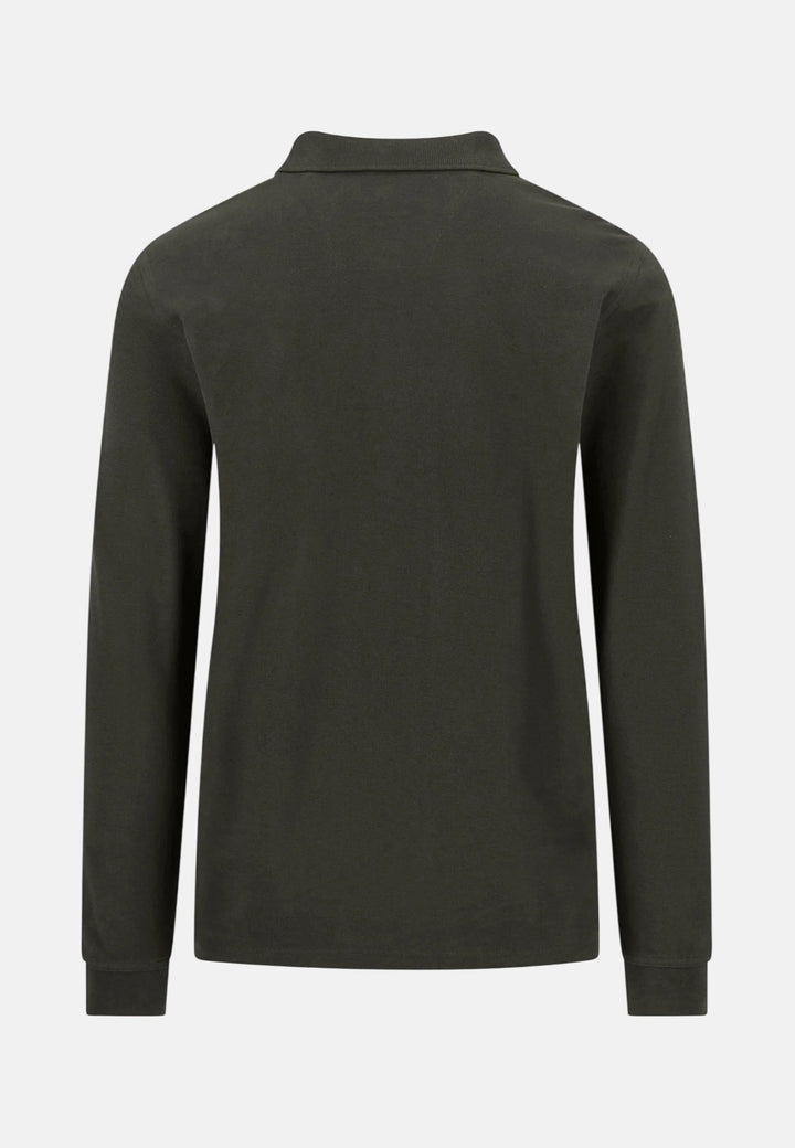 Fynch-Hatton Premium Cotton Long Sleeve Polo Shirt Cypress 16141710-749-S