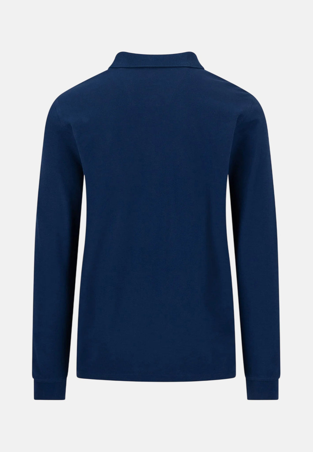 Fynch-Hatton Premium Cotton Long Sleeve Polo Shirt Ink Blue 16141710-661-S