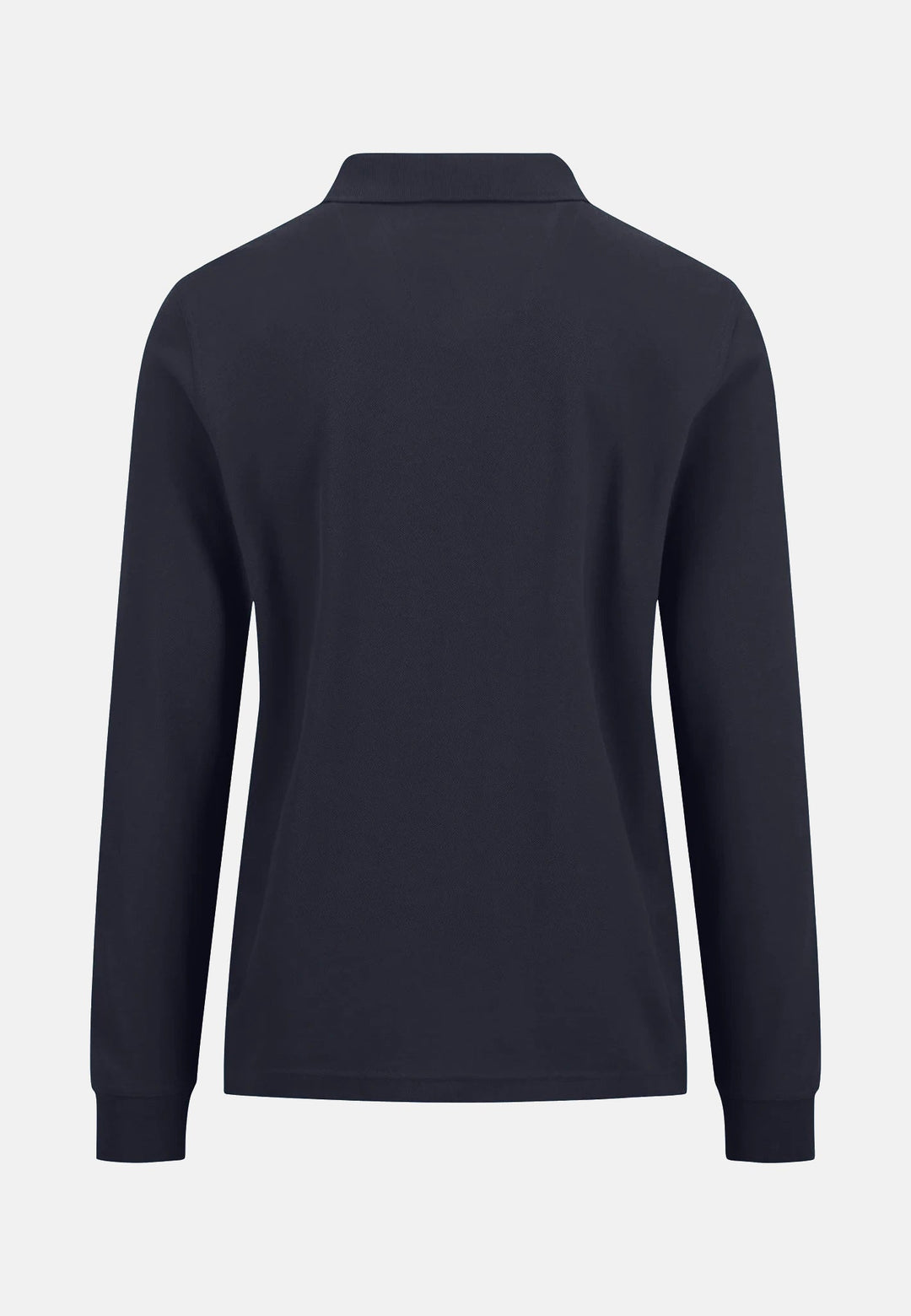Fynch-Hatton Premium Cotton Long Sleeve Polo-Shirt Navy 10001710-685-M