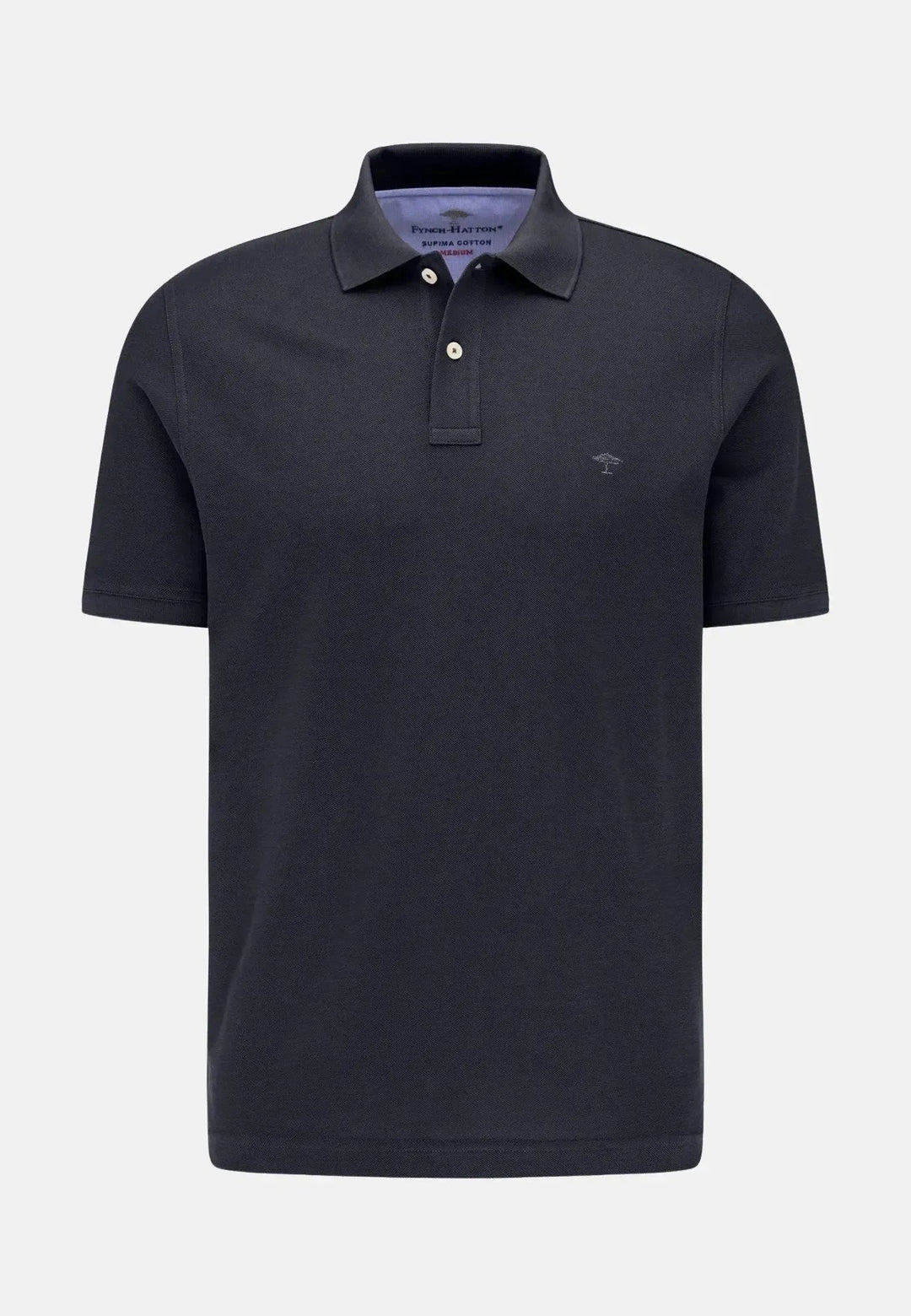 Fynch - Hatton Premium Cotton Polo Shirt Navy - 10001700-685-S - fynch - hatton.co.uk