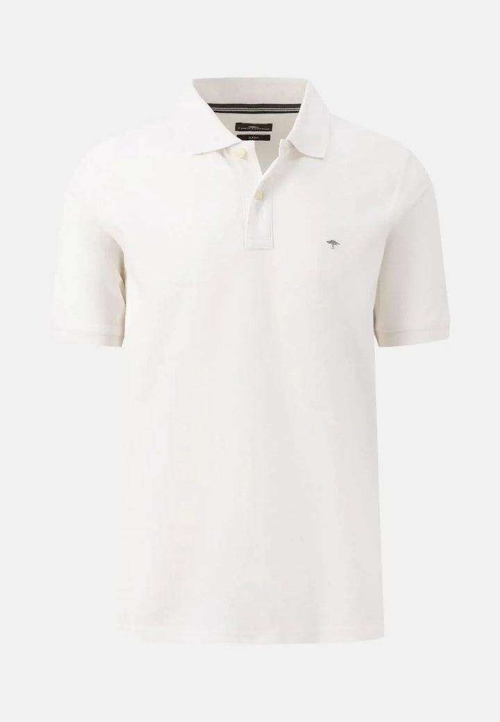 Fynch - Hatton Premium Cotton Polo Shirt White - 10001700-802-S - fynch - hatton.co.uk