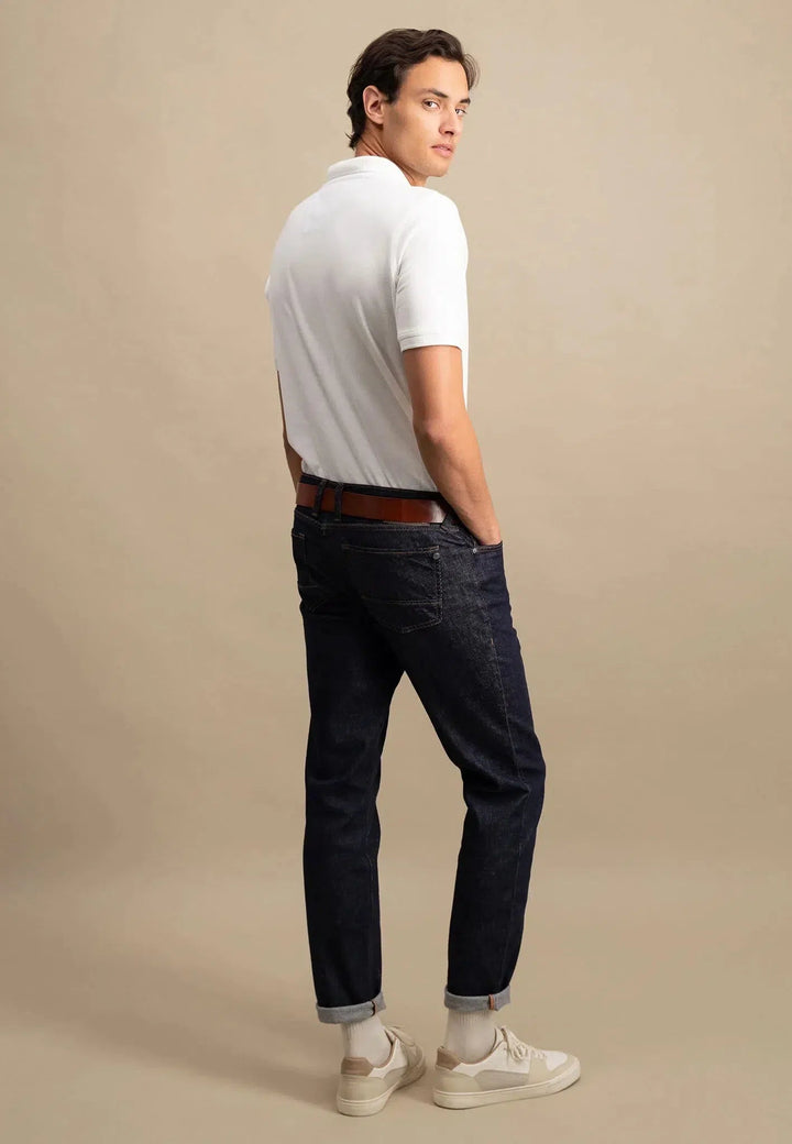 Fynch - Hatton Premium Cotton Polo Shirt White - 10001700-802-S - fynch - hatton.co.uk