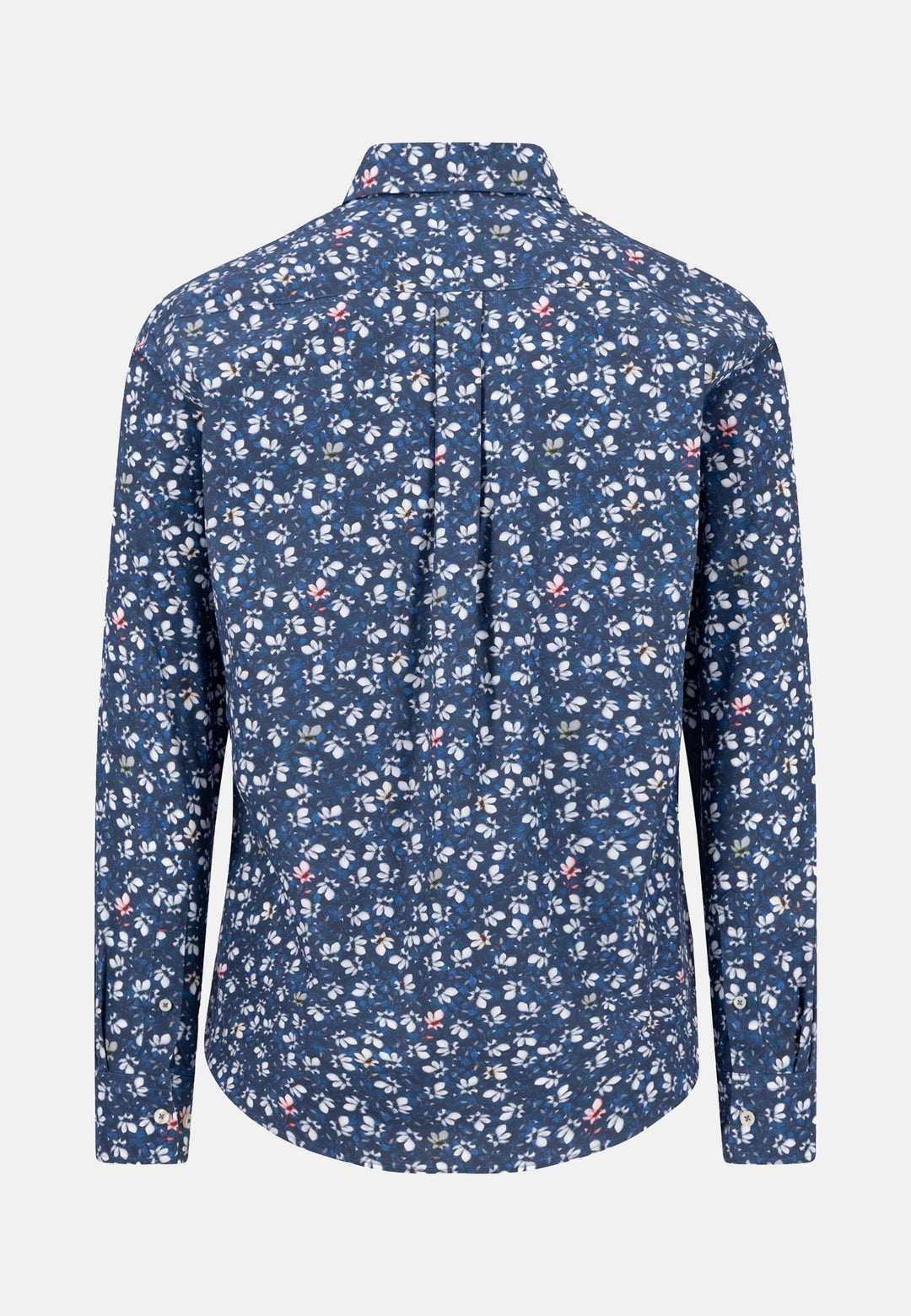 Fynch-Hatton Premium Flower Print Button Down Shirt Ink Blue 16075280-661-M