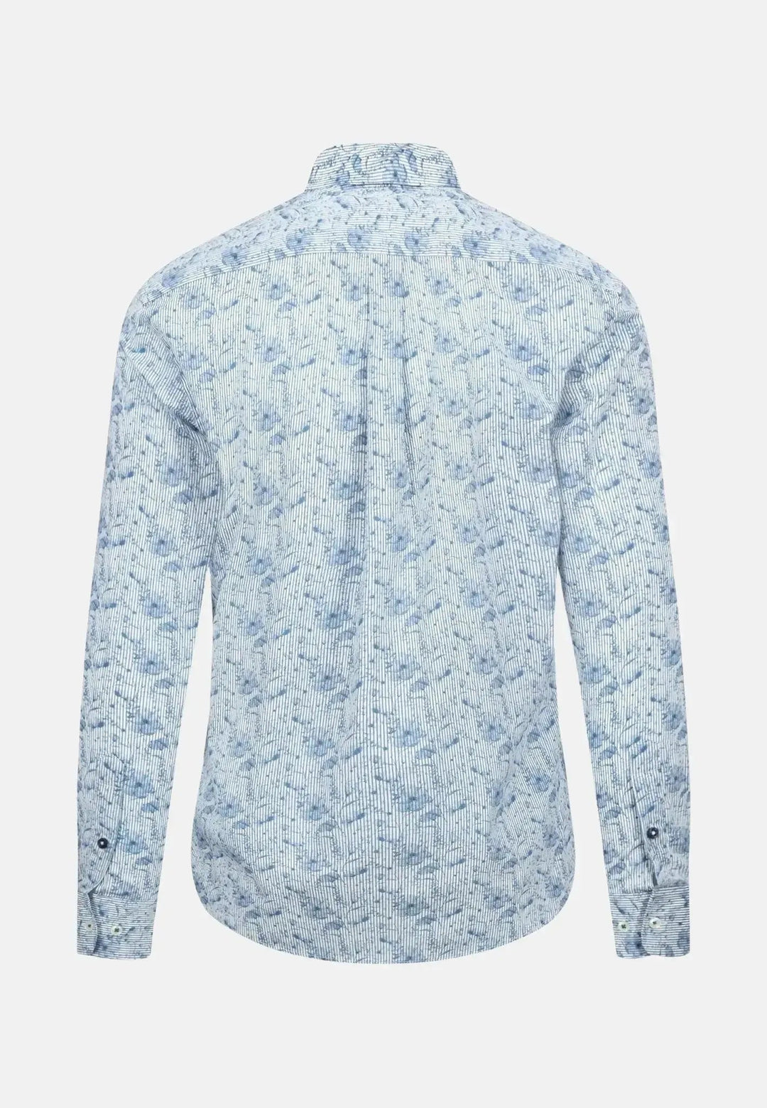 Fynch - Hatton Premium Flowers Print Shirt Cloud Blue - 14095010-625-S - fynch - hatton.co.uk