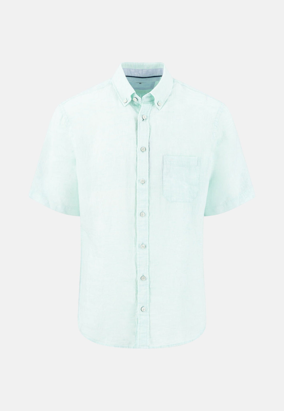Fynch - Hatton Premium Linen Button Down Short Sleeved Shirt Mint 16046001-744-M