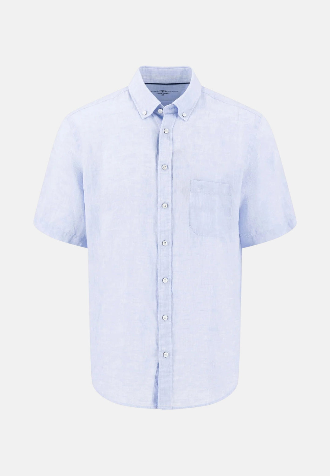 Fynch - Hatton Premium Linen Button Down Short Sleeved Shirt New Breeze 16046001-653-M