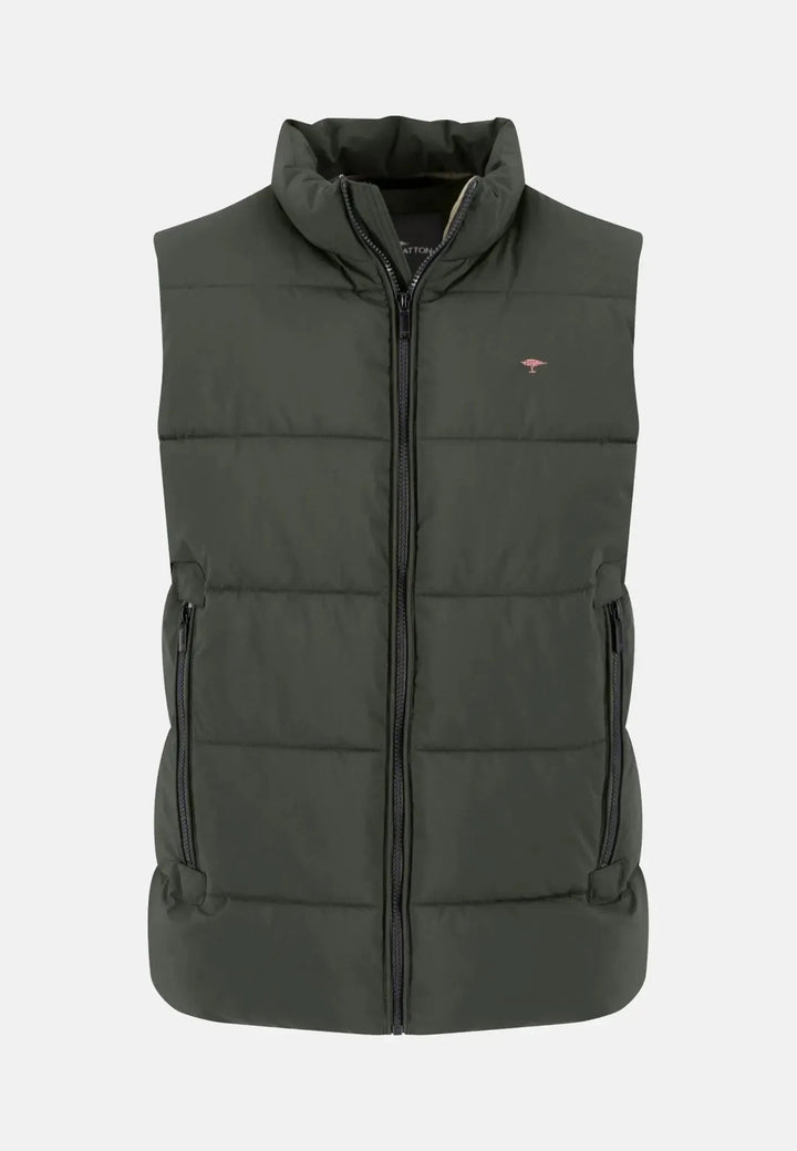 Fynch - Hatton Puffer Gilet Vest Dusty Forest - 15092626-716-S - fynch - hatton.co.uk