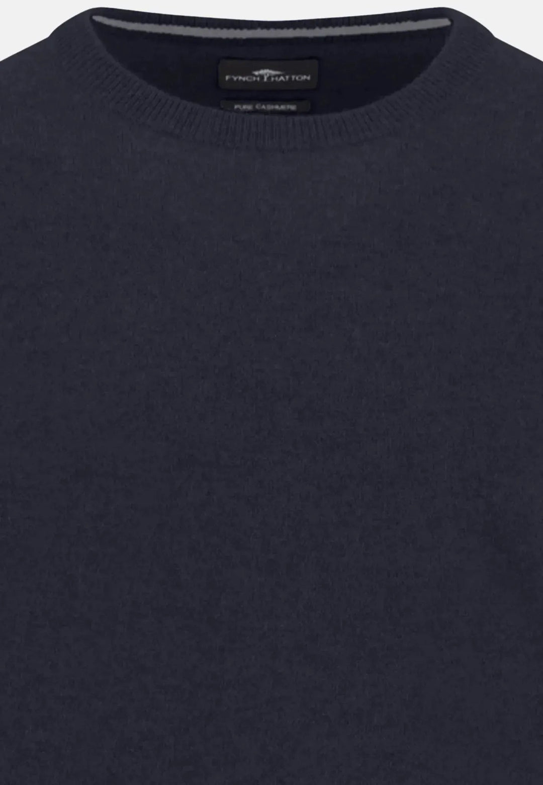 Fynch - Hatton Pure Cashmere Crewneck Knit Navy - 1510350-690-S - fynch - hatton.co.uk