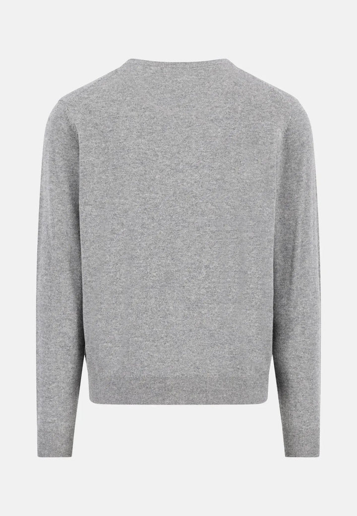 Fynch - Hatton Pure Lambswool Crewneck Knit Steel 1510300-936-S