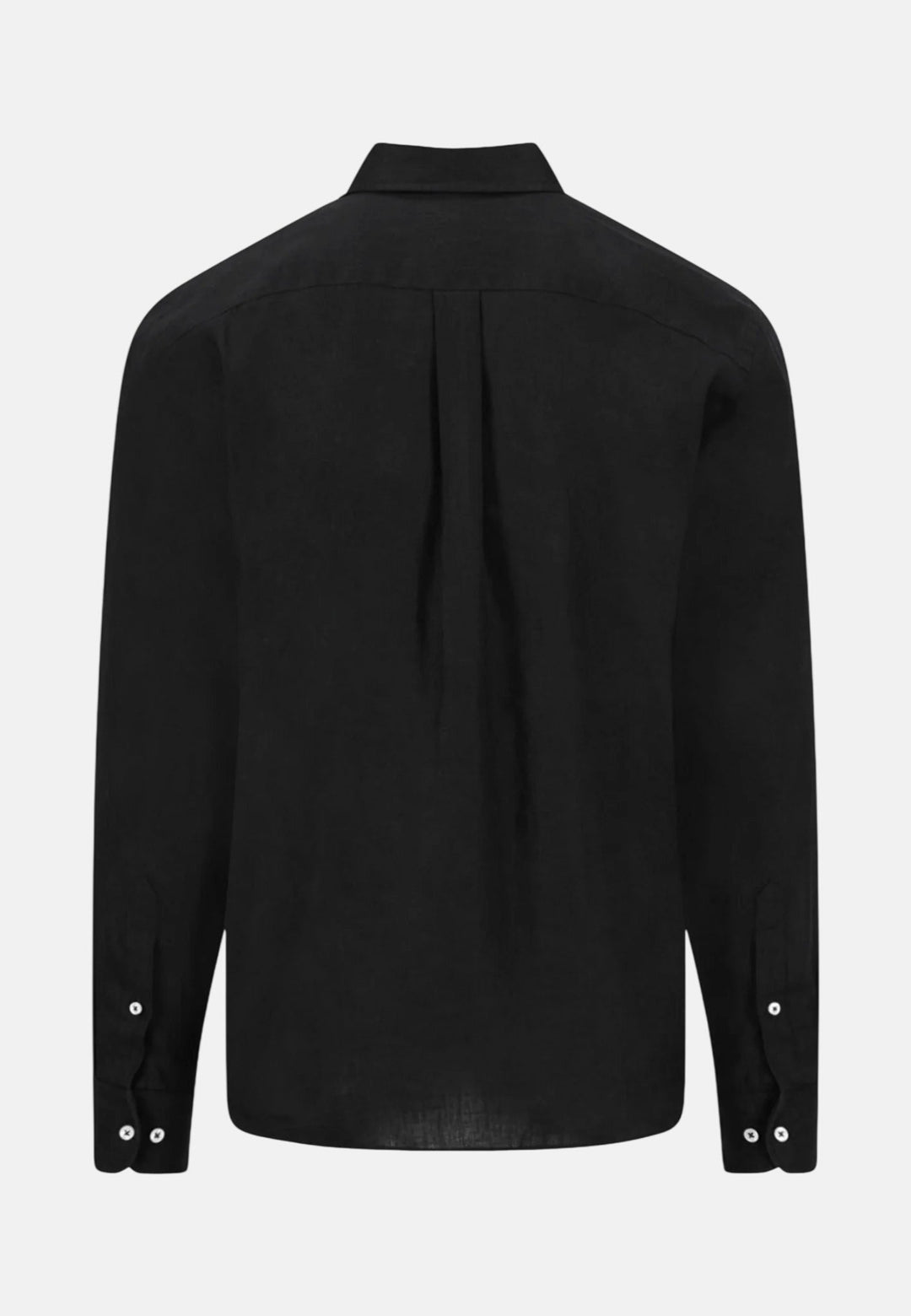 Fynch - Hatton Pure Linen Button Down Shirt Black - 16136000-999-M - fynch - hatton.co.uk