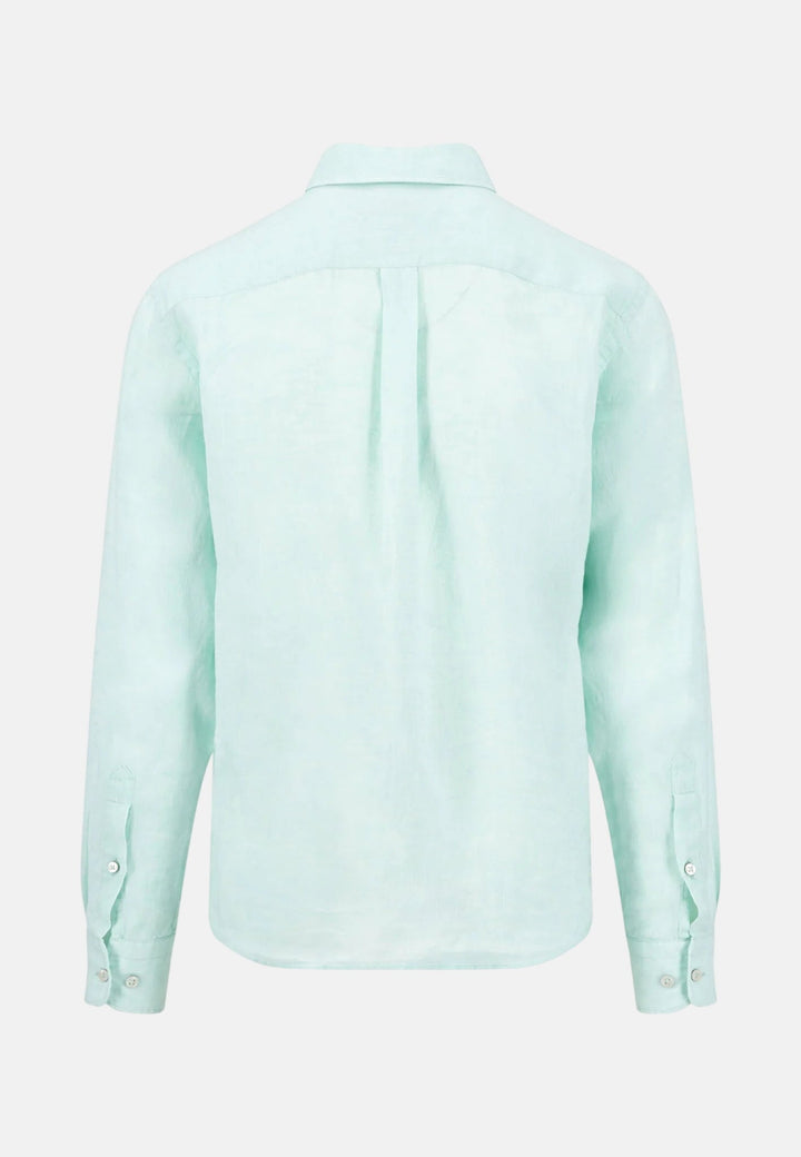 Fynch - Hatton Pure Linen Button Down Shirt Mint - 16136000-744-M - fynch - hatton.co.uk