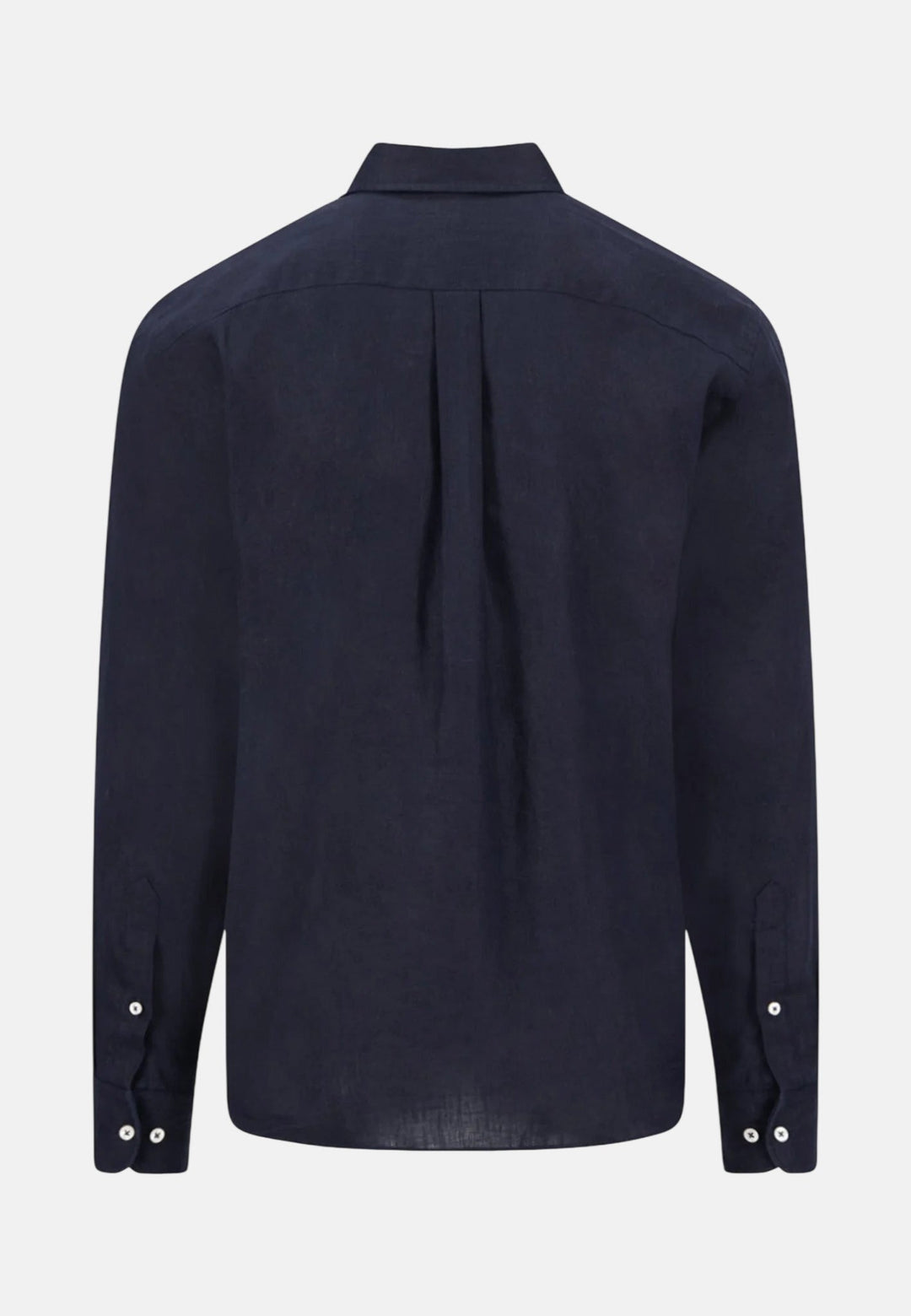 Fynch - Hatton Pure Linen Button Down Shirt Navy - 16136000-685-M - fynch - hatton.co.uk