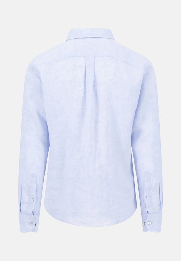 Fynch - Hatton Pure Linen Button Down Shirt New Breeze - 16136000-653-M - fynch - hatton.co.uk