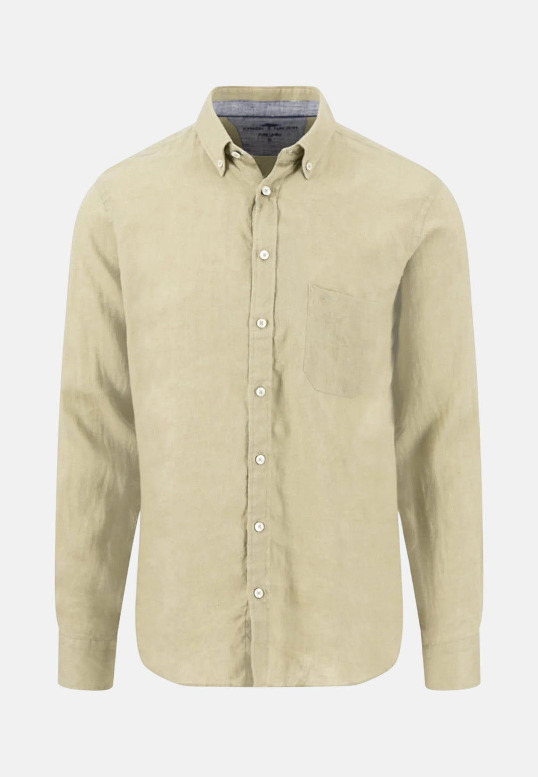 Fynch - Hatton Pure Linen Button Down Shirt Pistachio - 16136000-745-M - fynch - hatton.co.uk