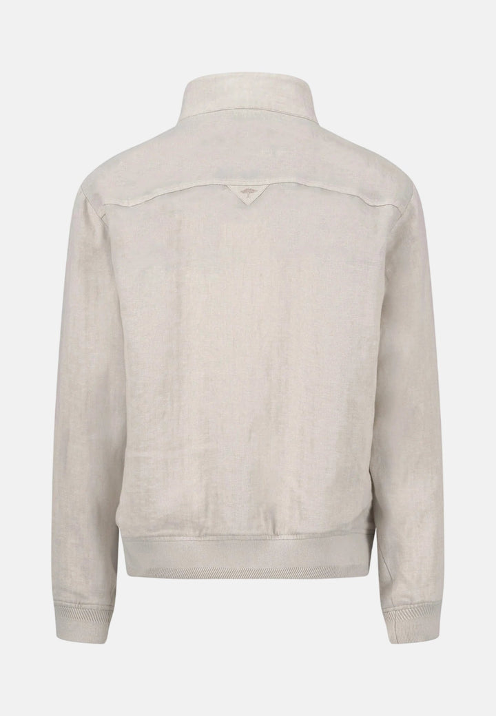 Fynch - Hatton Pure Linen Harrington Jacket Cement 16032602-828-M