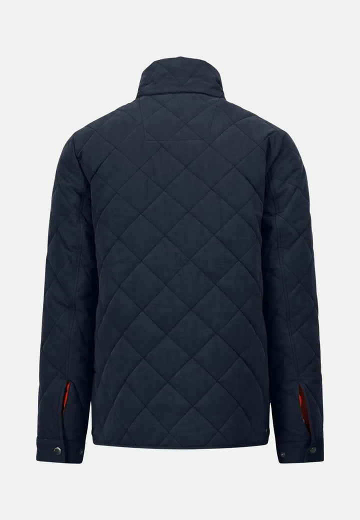 Fynch - Hatton - Quilted 4 Pocket Field Jacket Dark Navy - 14092644-688-M
