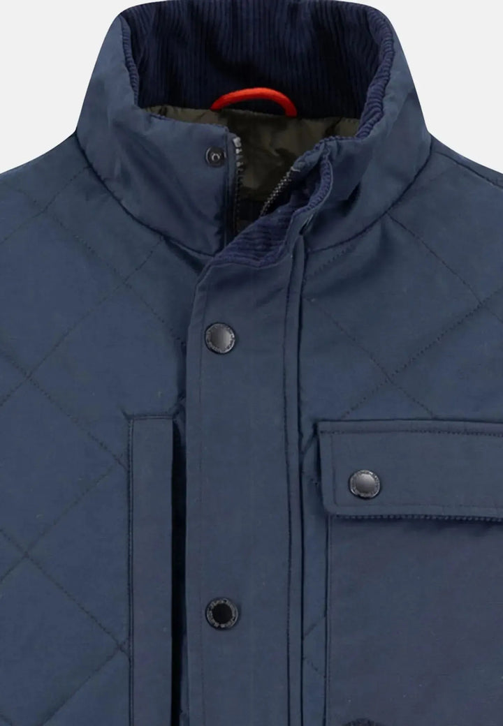 Fynch - Hatton Quilted Field Jacket Dark Navy - 15092644-688-S - fynch - hatton.co.uk