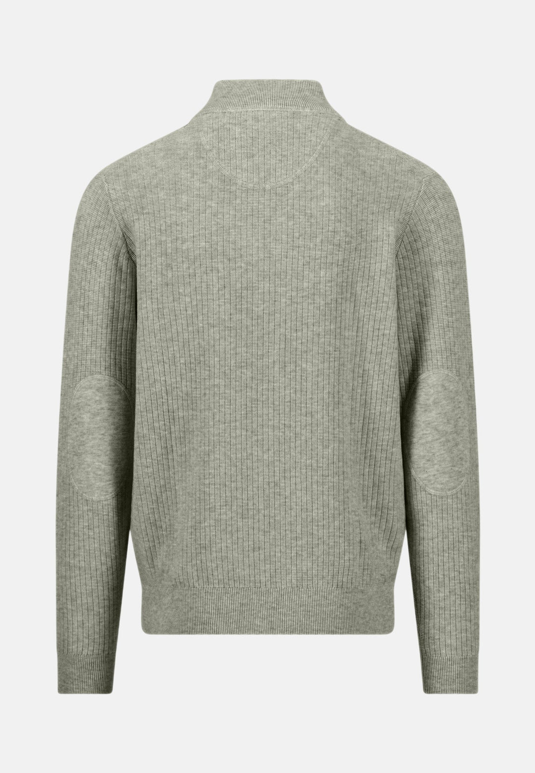 Fynch-Hatton Ribbed Cotton 1/4 Zip Knit Clay 1608234-848-M
