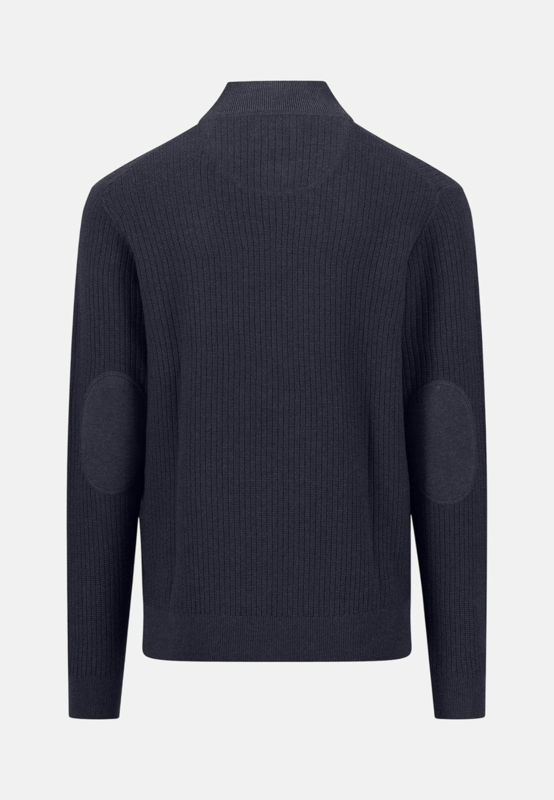 Fynch-Hatton Ribbed Cotton 1/4 Zip Knit Navy 1608234-690-M