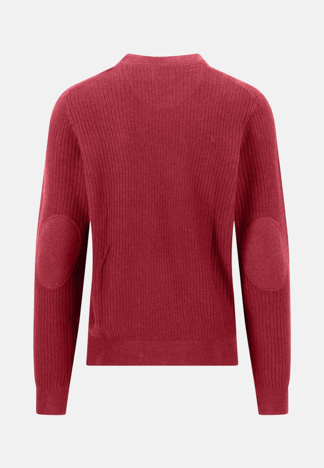 Fynch-Hatton Ribbed Cotton Crewneck Knit Brick 1608233-346-M