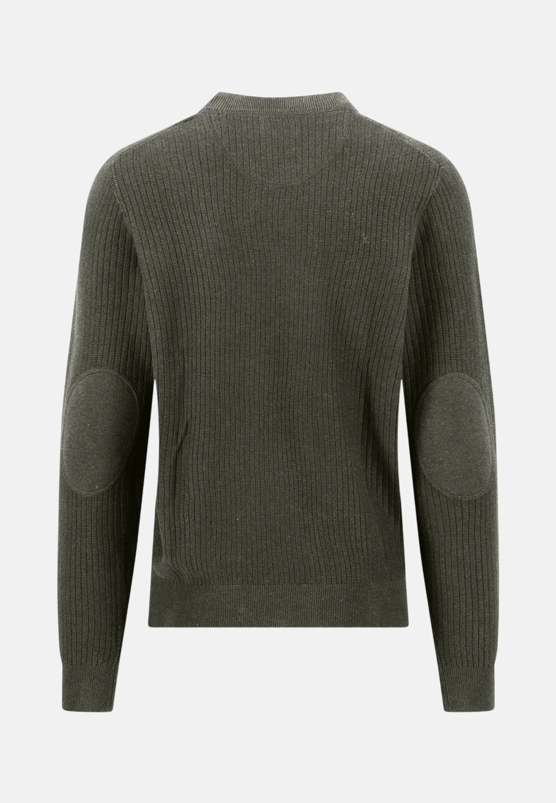 Fynch-Hatton Ribbed Cotton Crewneck Knit Cypress 1608233-749-M