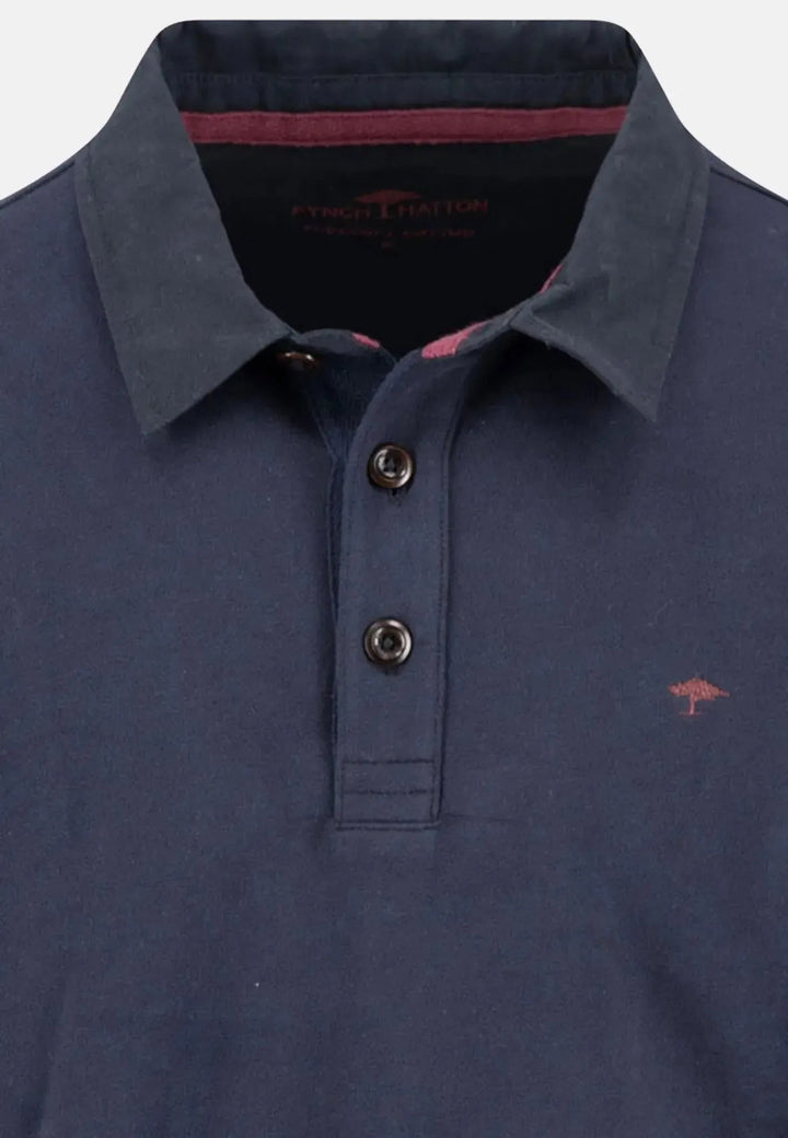 Rugby Collar Sweat Navy – FYNCH-HATTON, image 3 of 3