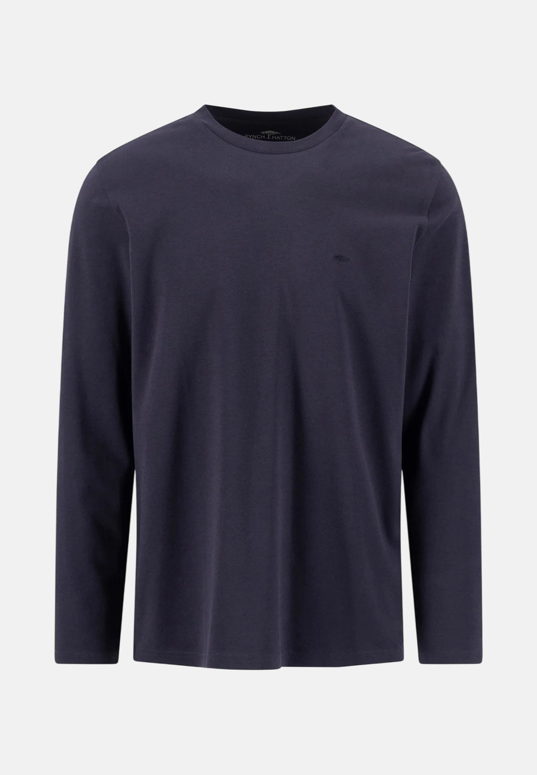 Fynch-Hatton Sanforized Cotton Long Sleeve T-Shirt Navy 16141910-685-M