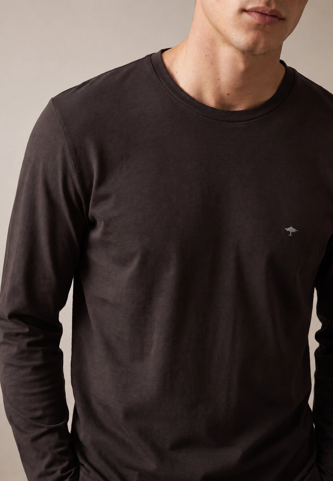 Fynch-Hatton Sanforized Cotton Long Sleeve T-Shirt Soil 16141910-866-M