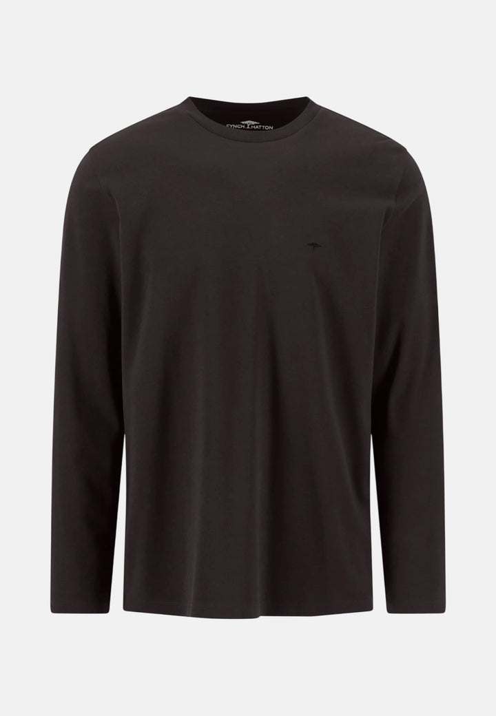 Fynch-Hatton Sanforized Cotton Long Sleeve T-Shirt Soil 16141910-866-M