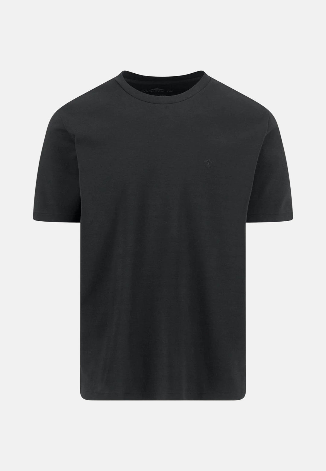 Fynch - Hatton Sanforized Cotton T-Shirt Black - 16131900-999-M - fynch - hatton.co.uk