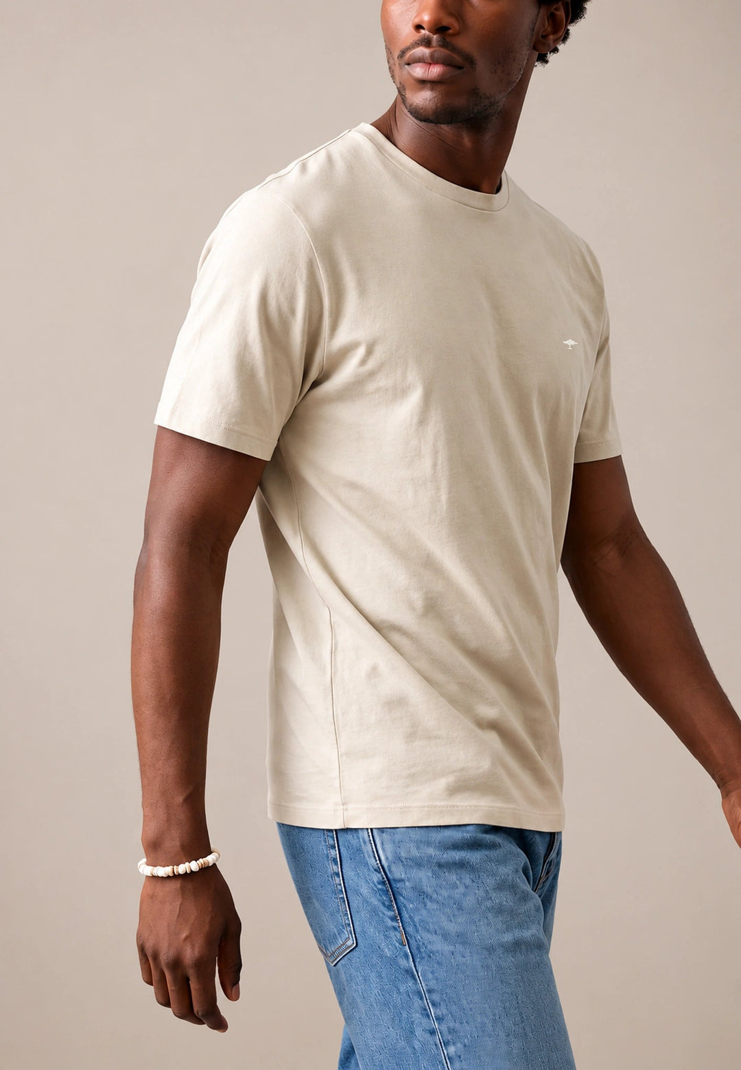 Fynch-Hatton Sanforized Cotton T-Shirt Clay 16141900-848-M