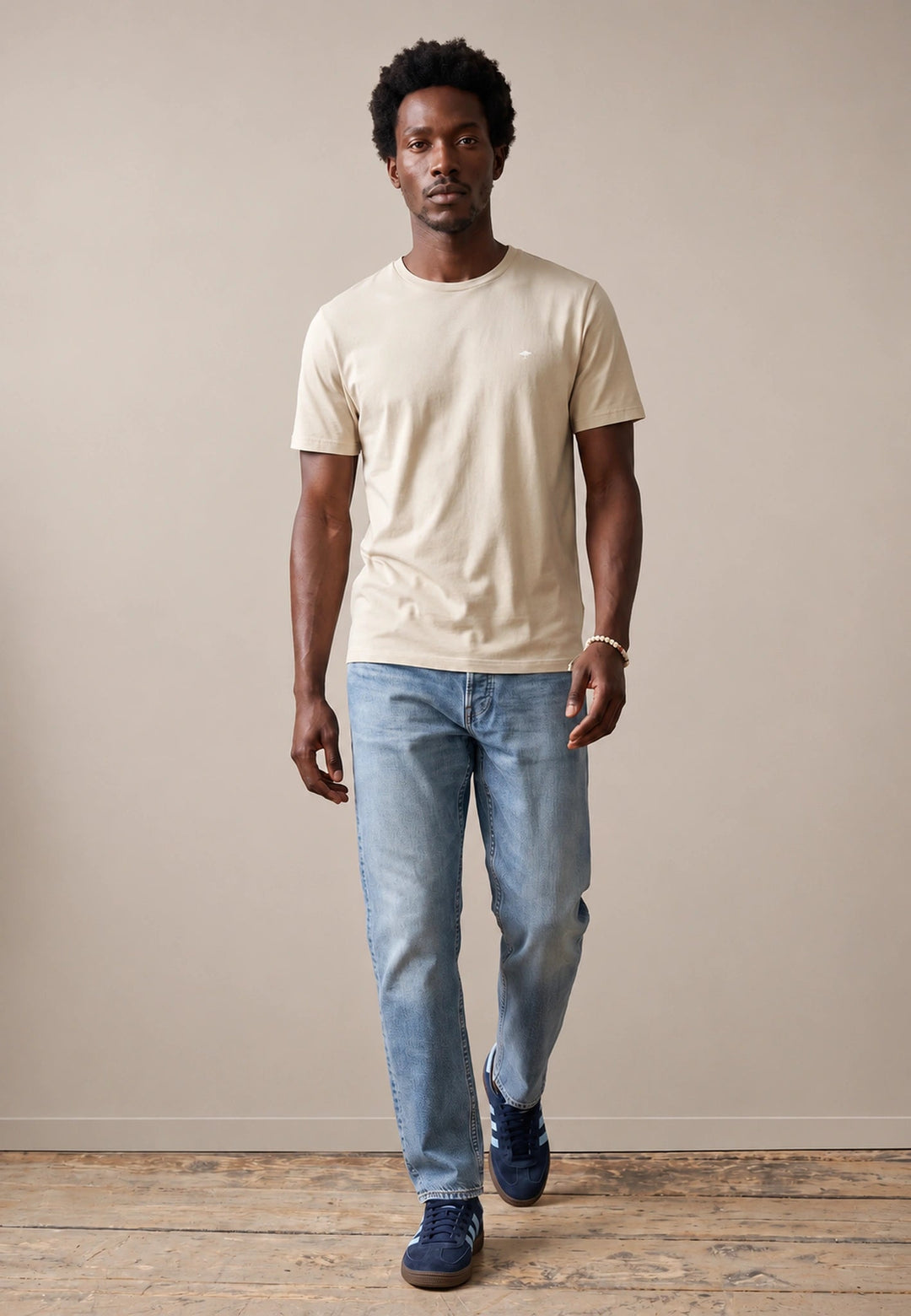 Fynch-Hatton Sanforized Cotton T-Shirt Clay 16141900-848-M
