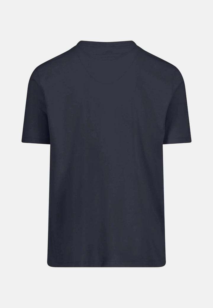 Fynch - Hatton Sanforized Cotton T-Shirt Navy - 16131900-685-M - fynch - hatton.co.uk