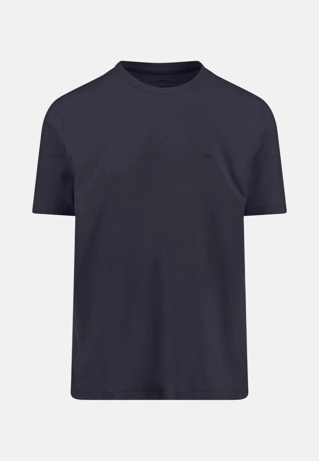 Fynch - Hatton Sanforized Cotton T-Shirt Navy - 16131900-685-M - fynch - hatton.co.uk