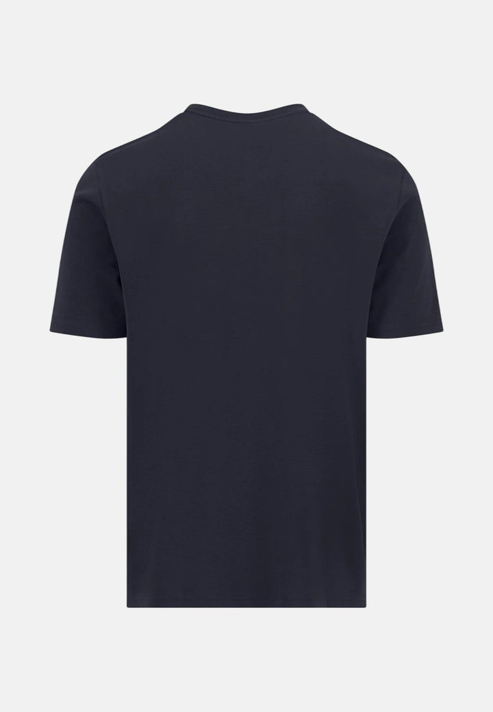 Fynch-Hatton Sanforized Cotton T-Shirt Navy 16141900-685-S