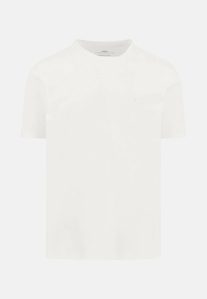 Fynch-Hatton Sanforized Cotton T-Shirt New Off-White 16131900-824-M