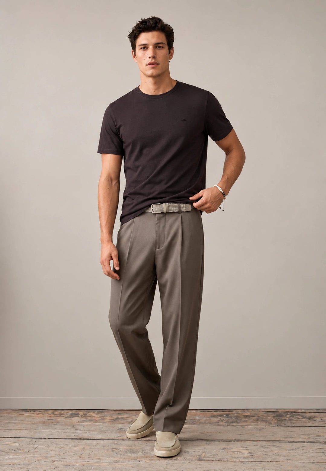 Fynch-Hatton Sanforized Cotton T-Shirt Soil 16141900-866-M