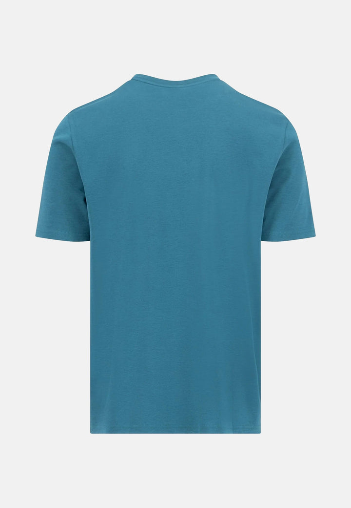 Fynch-Hatton Sanforized Cotton T-Shirt Teal 16141900-673-M