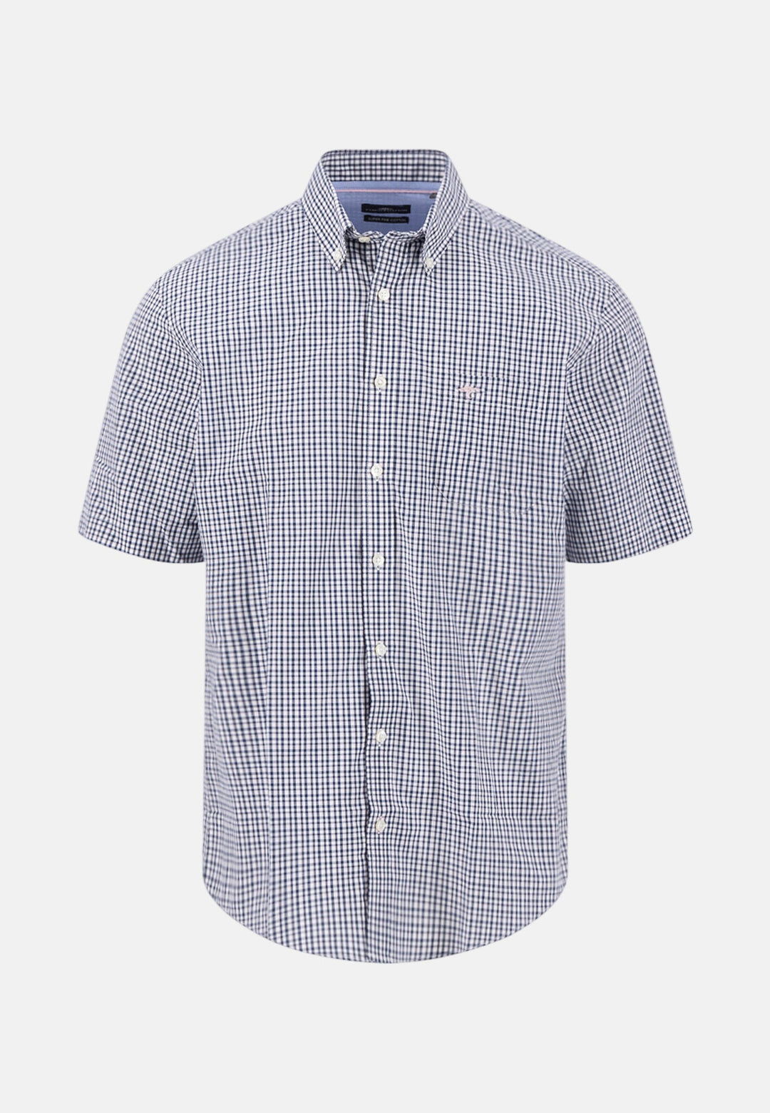 Fynch - Hatton Seasonal Combi Check Short Sleeved Shirt Magnolia 16135121-464-M