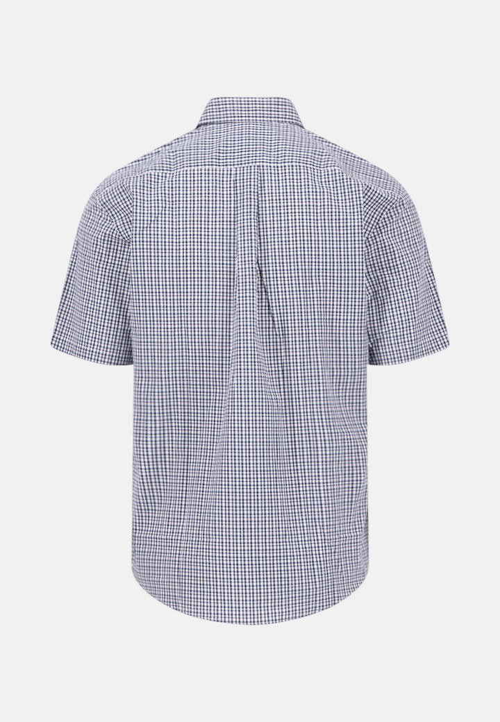 Fynch - Hatton Seasonal Combi Check Short Sleeved Shirt Magnolia 16135121-464-M