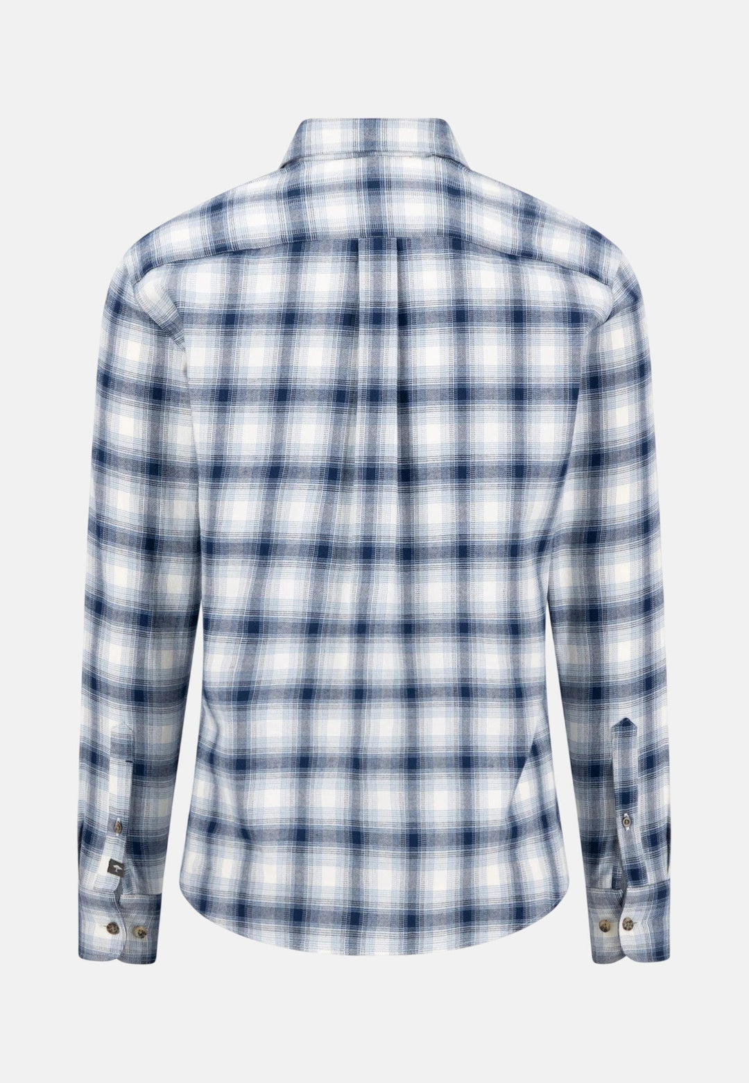 Fynch-Hatton Shadow Check Button Down Shirt Ink Blue 16096270-661-S